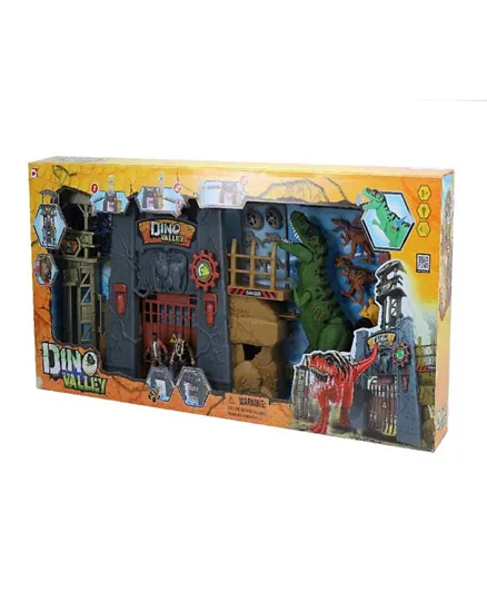 دينو فالي - مجموعة اللعب معقل برج الديناصور - متعددة الألوان