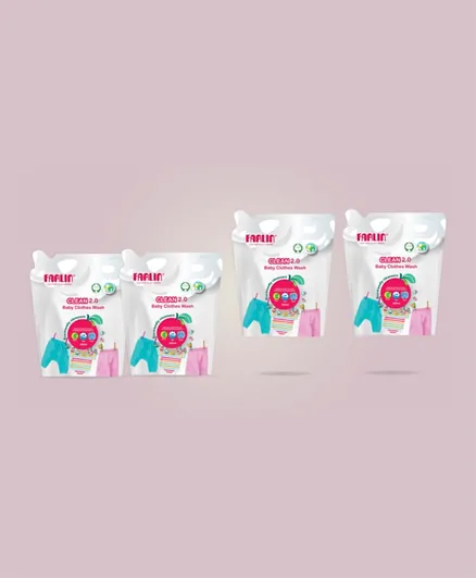 Farlin Baby Clothing Detergent Refill Pack 0f 4 -  800mL (each)