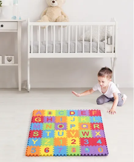 Babyhug Pop Out Playmat Alphabets & Numbers Floor Puzzle - 36 Pieces