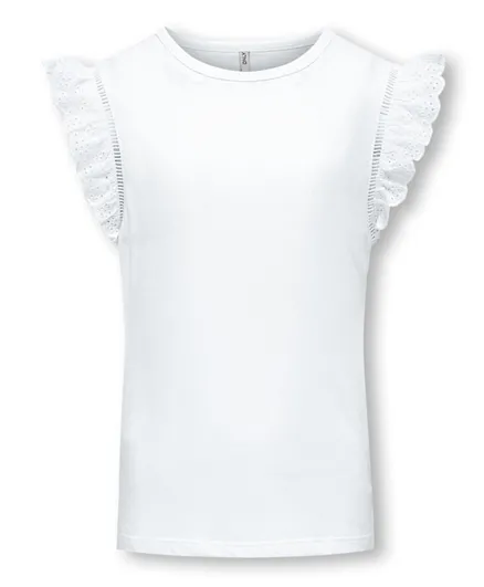 Only Kids Top - Bright White