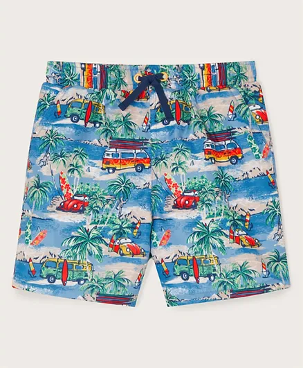Monsoon Children Campervan Printed Swim Shorts - Multicolor