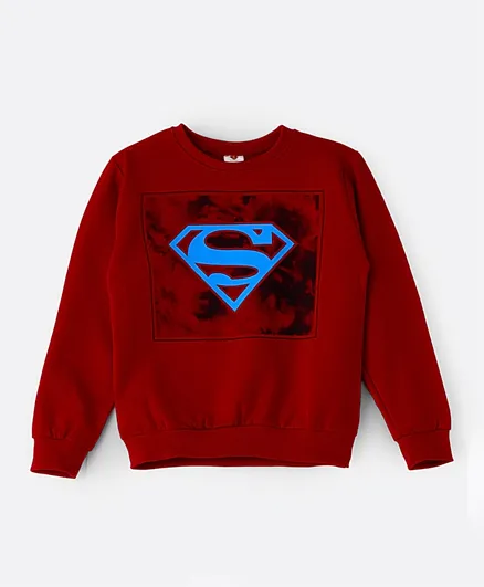 Warner Bros Superman Sweatshirt-red