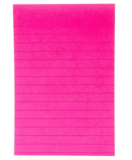 3M Post it Super Sticky Notes Fuschia Lined 1 Pad - 70 Sheets