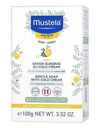 Mustela Gentle Soap With Cold Cream 100Gm Mustela Gentle Soap With Cold Cream 100Gm