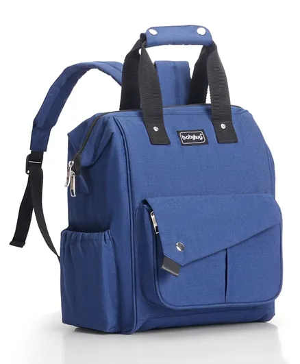 Babyhug Multifunctional Backpack Style Diaper Bag - Blue