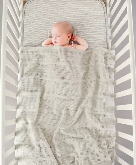 Babyhug All Season Cotton Blanket - Grey