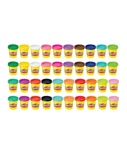 بلاي دوه - مجموعة مكونة من 40 علبة ملونة