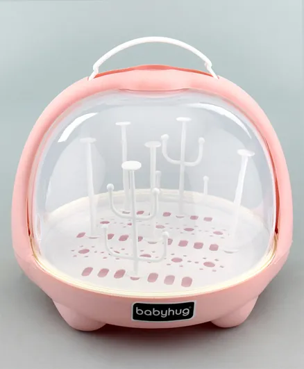 Babyhug Portable Drying Rack with Cover - Pink