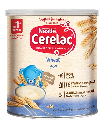 Nestle Cerelac Infant Cereals With Iron + Wheat From 6 Months 1kg
