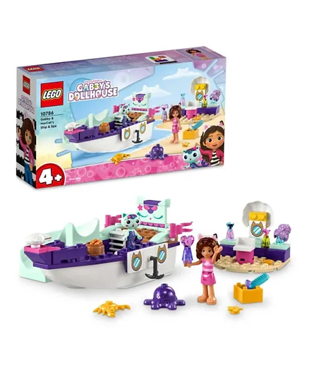 LEGO Gabby's Dollhouse Gabby & MerCat's Ship & Spa 10786 - 88 Pieces