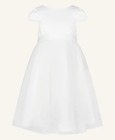 مونسون تشيلدرن فستان وصيفة الشرف من التول - أبيض