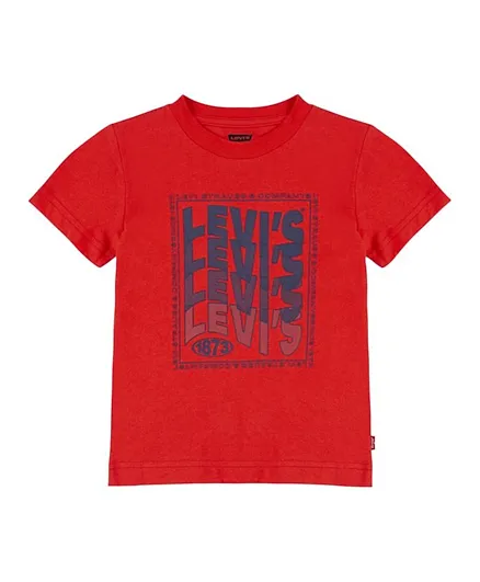 Levi's LVB Wavy Logo T-Shirt - Red