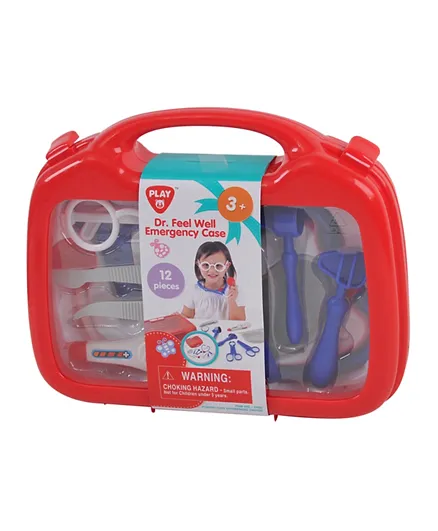 Playgo - Dr.Feel Well Emergency Case (12 Pcs) - Multicolor