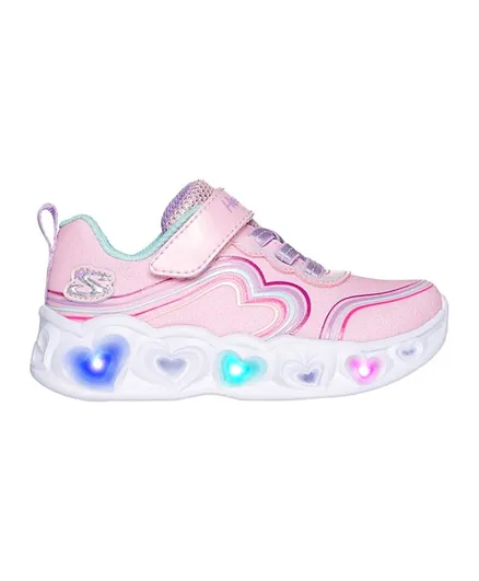 Skechers Heart Lights LED Shoes - Pink