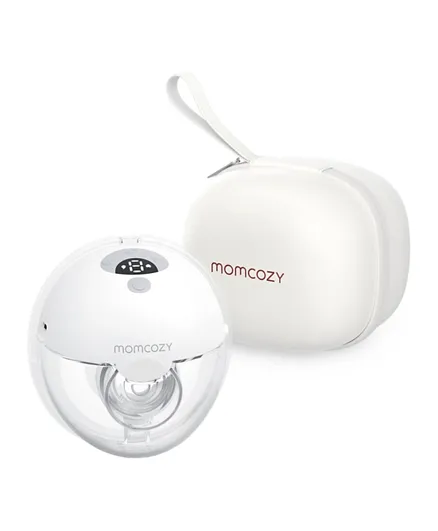 Momcozy - M5 Hands Free Breast Pump, Wearable Breast Pump of Baby Mouth Double-Sealed Flange, Electric Breast Pump Portable - Grey
