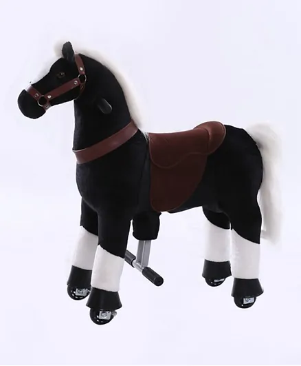 TobysToy Gidygo Ride-on Cycle Kids Operated Pony Riding Horse - Black