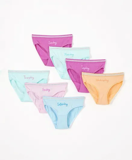 SMYK 7 Pack Stretchy Panties - Multicolor
