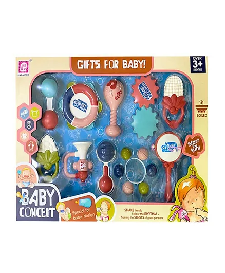 Family Center Baby Rattle Set of 10Pcs - 23-2027953