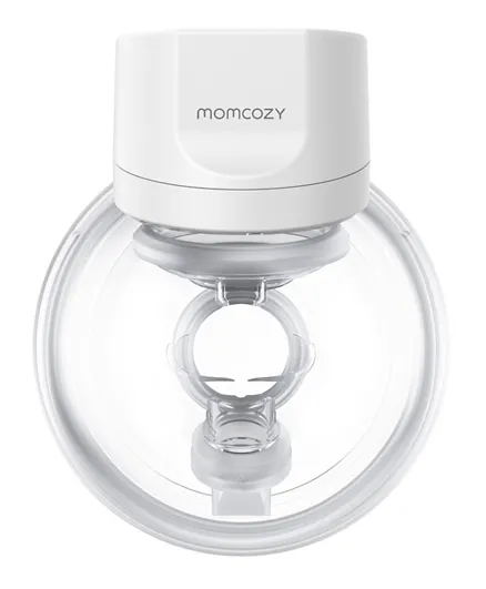 مومكوزي - مضخة الثدي إس 12 برو اللاسلكية مزدوجة الغلق، مضخة كهربائية محمولة - أبيض