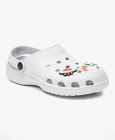 LBL by Shoexpress - Clogs with Space Applique & Back Strap - Grey