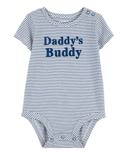 Carter's Cotton Daddy's Buddy Bodysuit - Navy