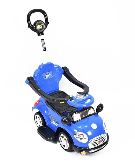 Amla - Children's Push Car with Music and Joystick - Blue