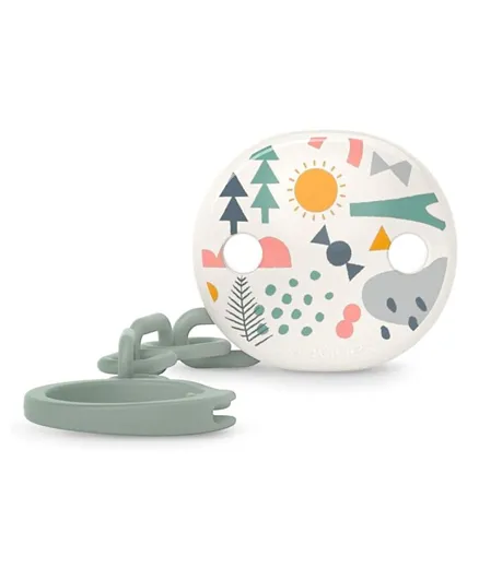 Suavinex - Oval Soother Clip - Park Green