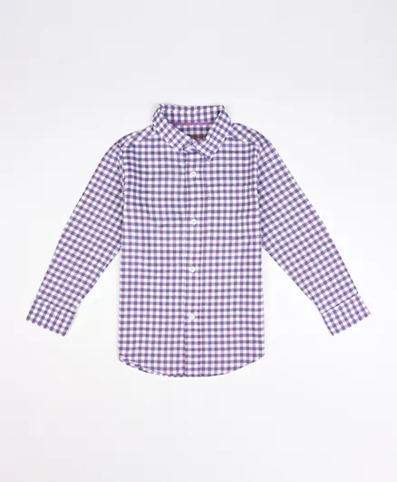 Finelook Checked Shirt - Purple