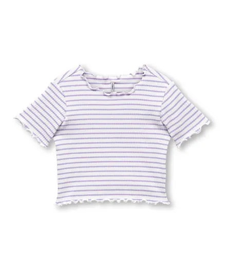 Only Kids Striped Top - Purple Rose