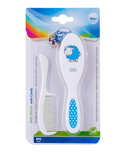 Canpol - Soft Baby Brush and Comb - Blue