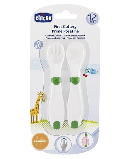 Chicco First Cutlery - White