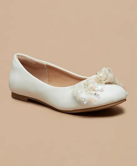 ليتل ميسي - حذاء باليرينا - أبيض