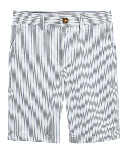 Carter's Striped Shorts - White Blue