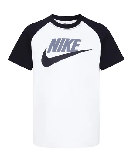 Nike Futura Raglan T-Shirt - White Black