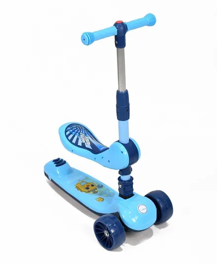 Amla Care - Scooter With Three Covers With Music - Blue