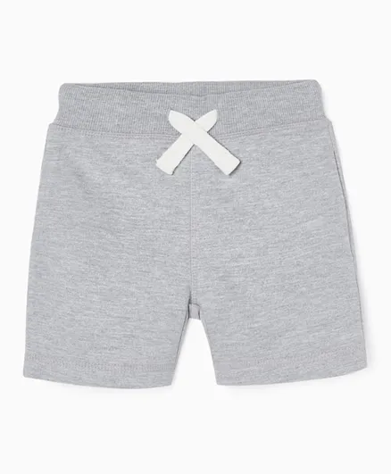 Zippy Side Pockets Shorts - Grey
