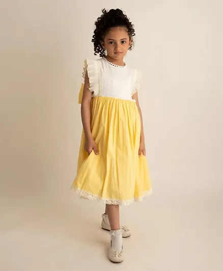 Kholud Kids - Children's Dress - Yellow