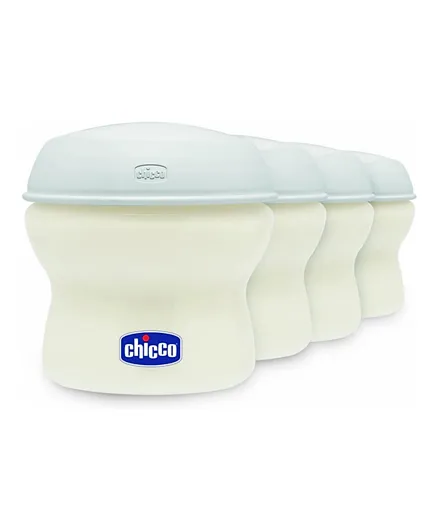 Chicco - Step Up Nurs Milk Containers - White