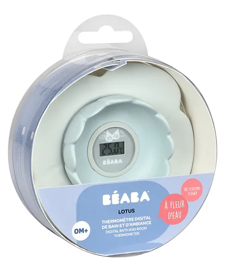 بيابا - مقياس حرارة متعدد الوظائف للحمام  لوتس - لون أزرق