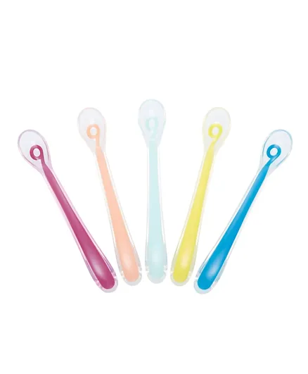 Babymoov Soft Silicon Spoon - 5 Pieces