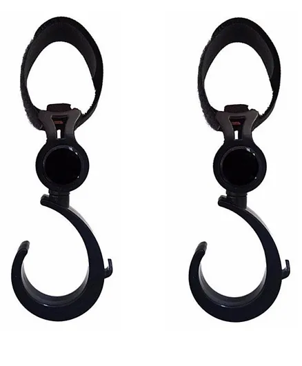 Insular Universal Stroller Hooks - Black