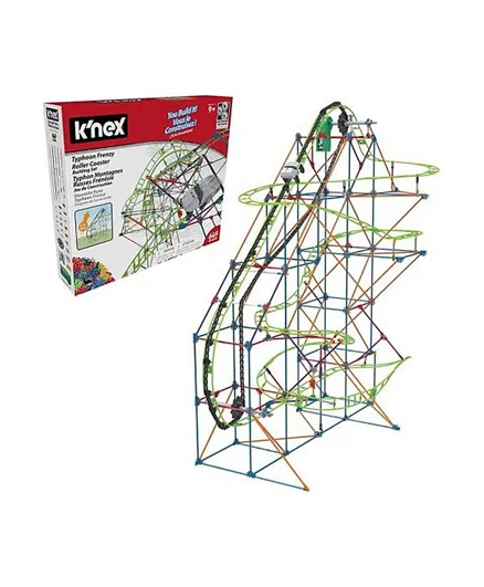 K'Nex - Typhoon Frenzy Roller Coaster Thrill Rides Building Set (649 Pcs)