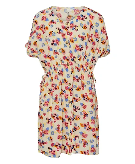 فستان ليتل بيسز المطبوع بالكامل - متعدد الألوان