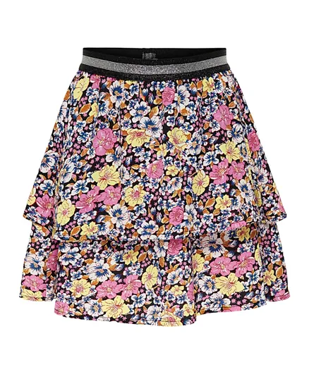 Only Kids Short Layered Skirt - Multicolor