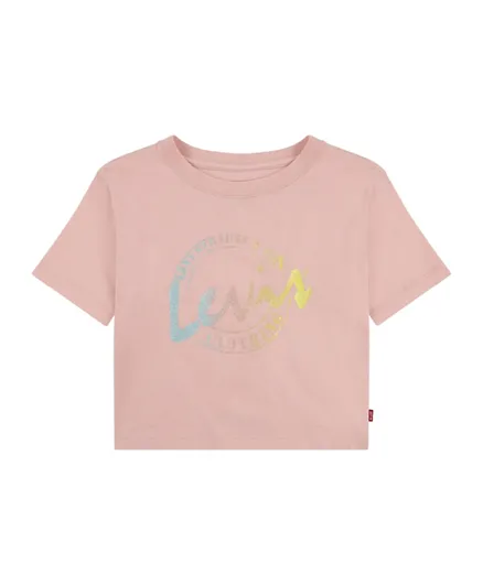 Levi's LVG Logo Glitter Top - Pink