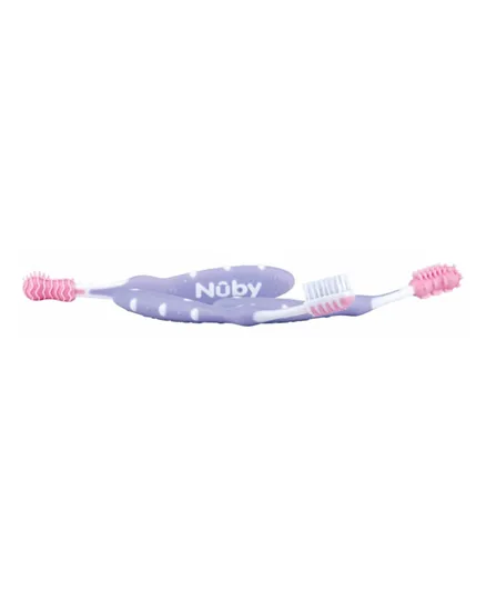 Nuby Toothbrush Pack of 3  -Purple