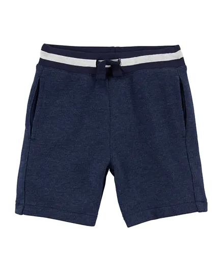 Carter's Pull-On French Terry Shorts-Blue