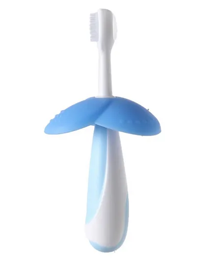 Luqu Flower Shape Silicone Tooth Brush - Blue