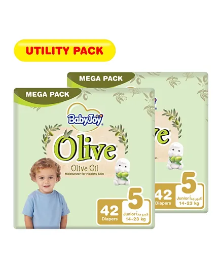 BabyJoy Olive Oil Diapers Size 5- Monthly Pack