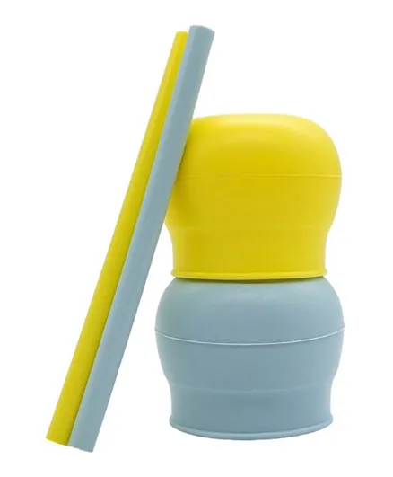 Tiny Wheel Snug Straw (Yellow & Baby blue)